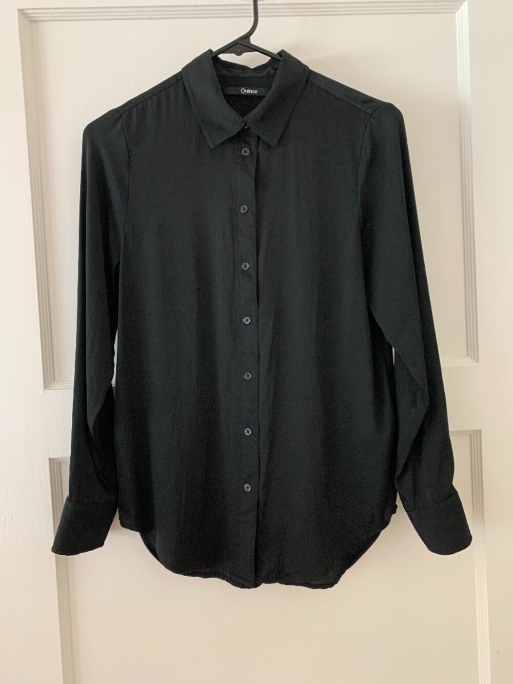 Quince Silk Shirt - Black